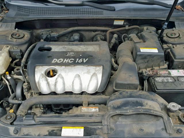 5NPET46C26H100876 - 2006 HYUNDAI SONATA GL BLUE photo 7