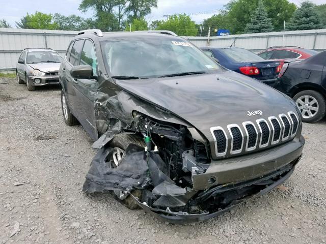 1C4PJMCB1EW266678 - 2014 JEEP CHEROKEE L GREEN photo 1