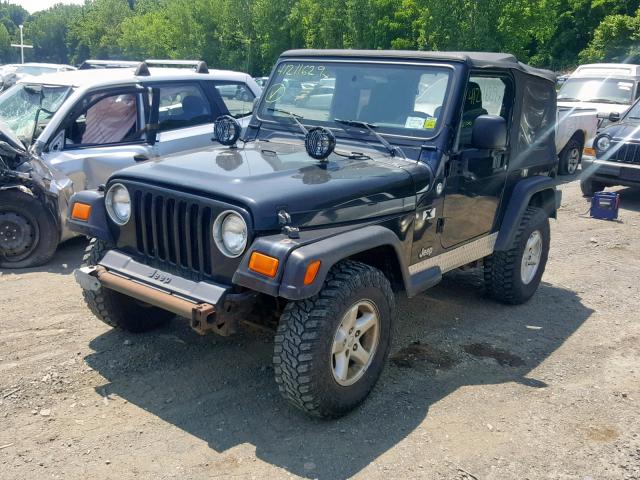 1J4FA39S86P753069 - 2006 JEEP WRANGLER X BLACK photo 2