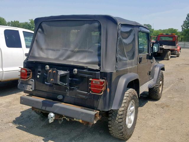 1J4FA39S86P753069 - 2006 JEEP WRANGLER X BLACK photo 4