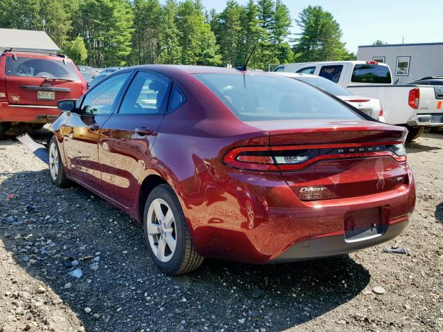 1C3CDFBB9FD299450 - 2015 DODGE DART SXT RED photo 3