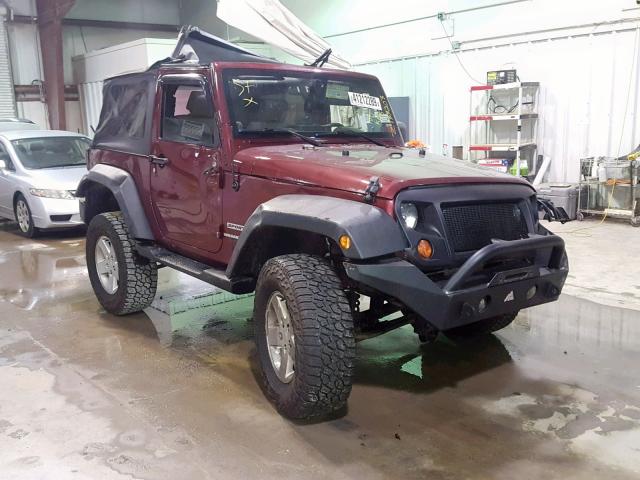 1J4GA2D14AL174707 - 2010 JEEP WRANGLER S BURGUNDY photo 1