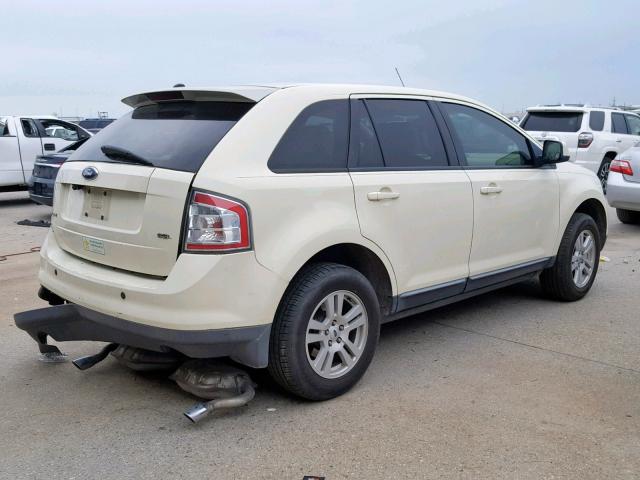 2FMDK38C67BB64000 - 2007 FORD EDGE SEL CREAM photo 4