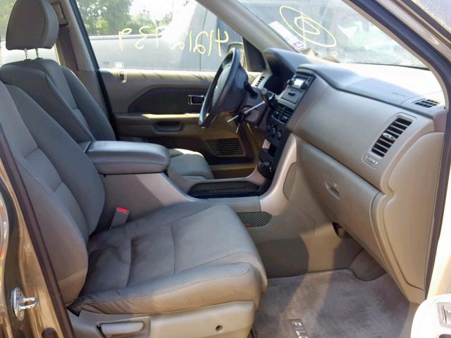 5FNYF18157B027968 - 2007 HONDA PILOT LX GREEN photo 5