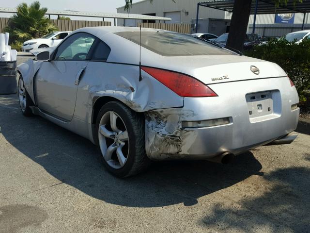 JN1BZ34D48M701029 - 2008 NISSAN 350Z COUPE SILVER photo 3