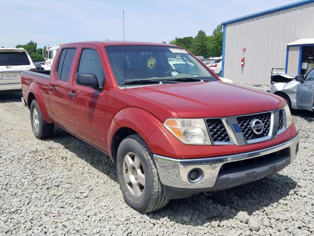 1N6AD09U77C456520 - 2007 NISSAN FRONTIER C BURGUNDY photo 1