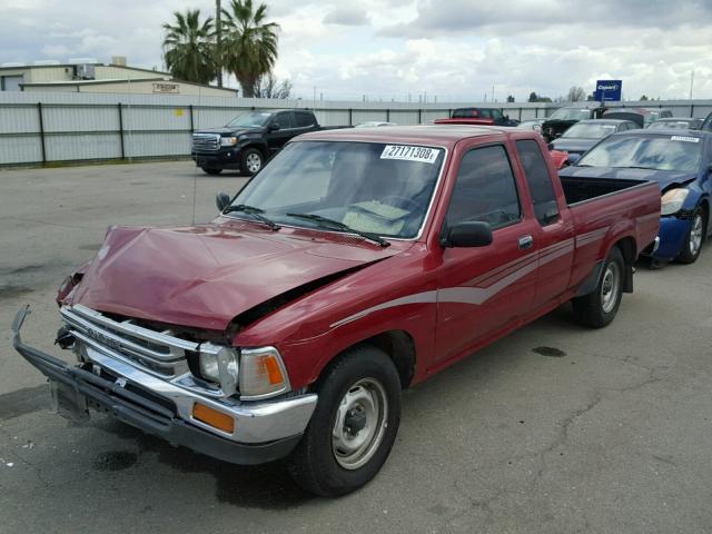 JT4VN93D7L5010607 - 1990 TOYOTA PICKUP 1/2 RED photo 2