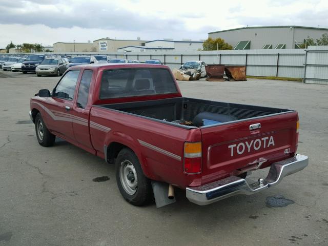 JT4VN93D7L5010607 - 1990 TOYOTA PICKUP 1/2 RED photo 3