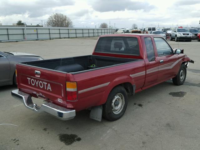 JT4VN93D7L5010607 - 1990 TOYOTA PICKUP 1/2 RED photo 4