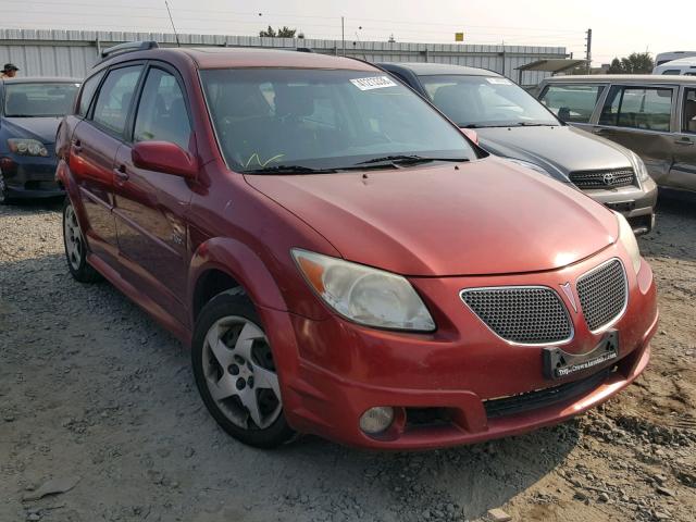 5Y2SL658X7Z415737 - 2007 PONTIAC VIBE RED photo 1