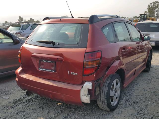 5Y2SL658X7Z415737 - 2007 PONTIAC VIBE RED photo 4