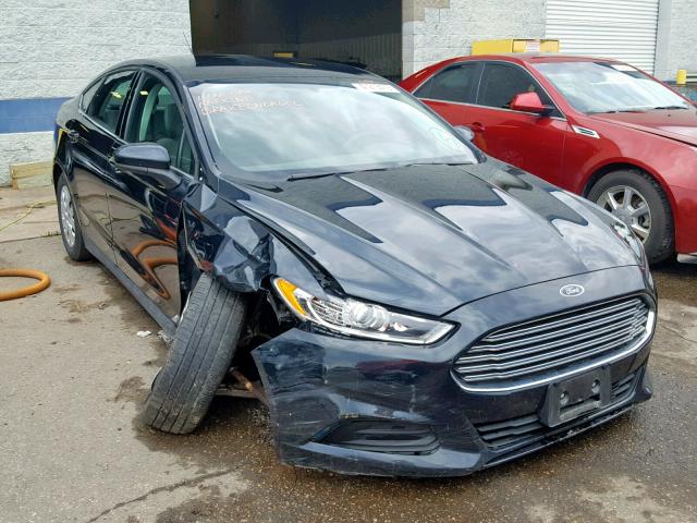 3FA6P0G72ER298783 - 2014 FORD FUSION S BLACK photo 1