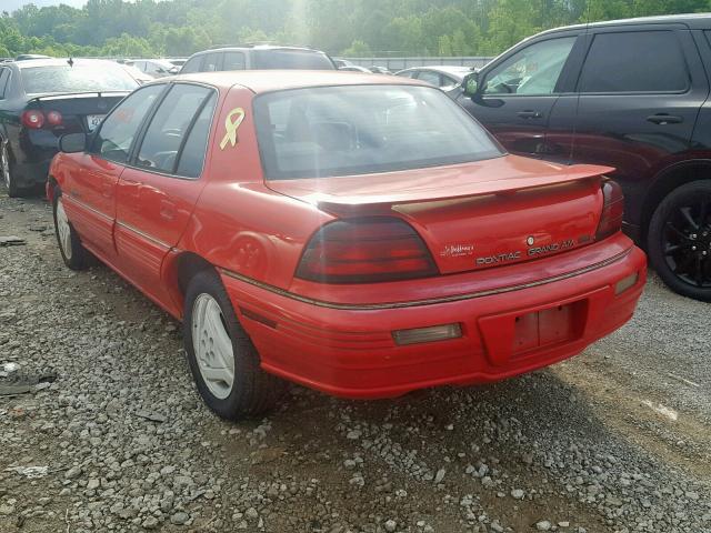 1G2NE55M0SC798800 - 1995 PONTIAC GRAND AM S RED photo 3