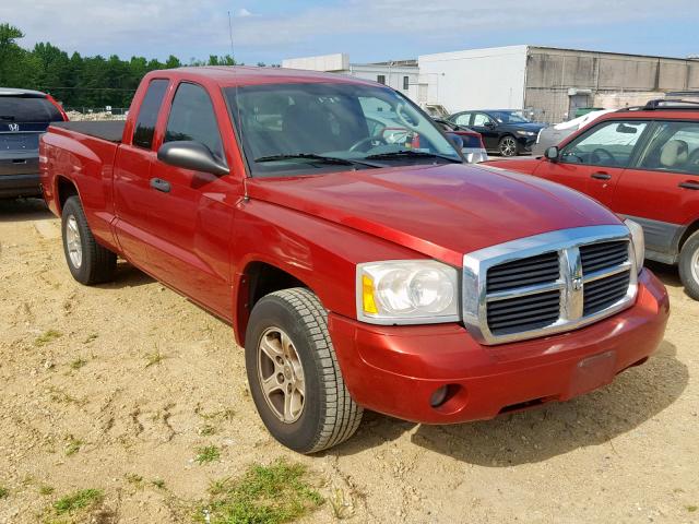 1D7HE42K37S210686 - 2007 DODGE DAKOTA SLT RED photo 1