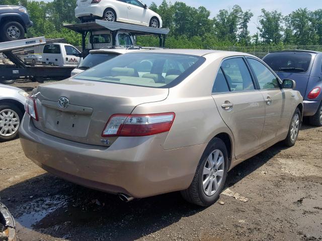 4T1BB46K88U053256 - 2008 TOYOTA CAMRY HYBR GOLD photo 4