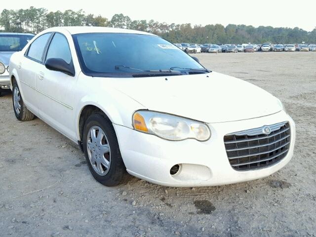 1C3EL46X64N393850 - 2004 CHRYSLER SEBRING LX WHITE photo 1