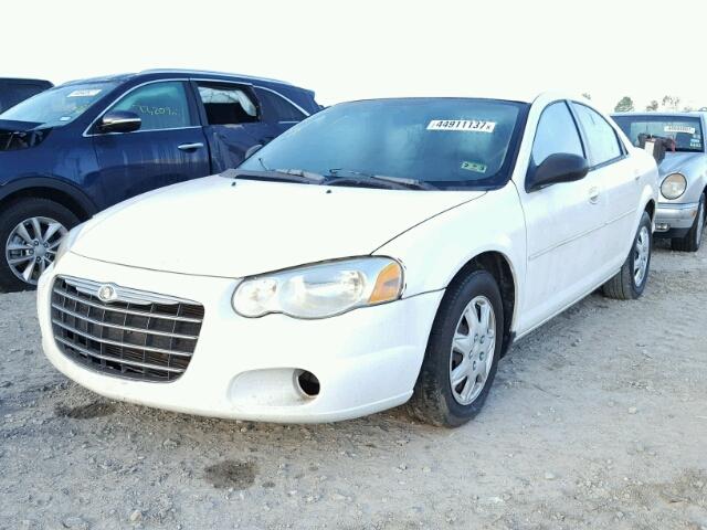 1C3EL46X64N393850 - 2004 CHRYSLER SEBRING LX WHITE photo 2