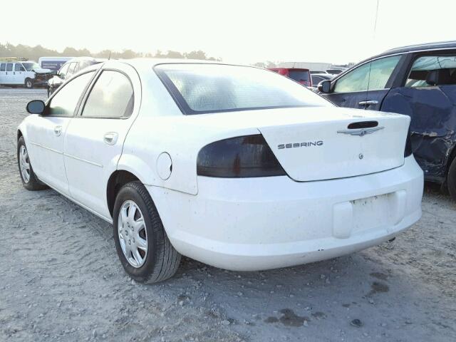 1C3EL46X64N393850 - 2004 CHRYSLER SEBRING LX WHITE photo 3