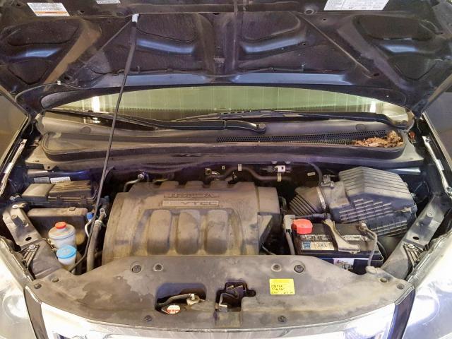 5FNRL38208B051100 - 2008 HONDA ODYSSEY LX BLUE photo 7