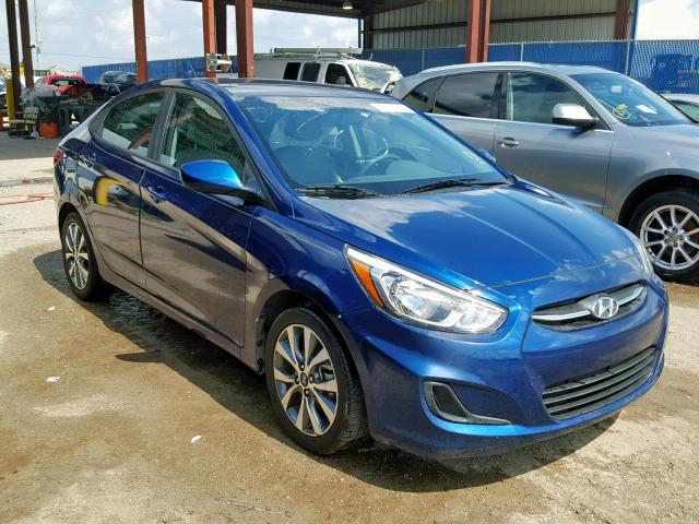 KMHCT4AE2HU324895 - 2017 HYUNDAI ACCENT SE BLUE photo 1