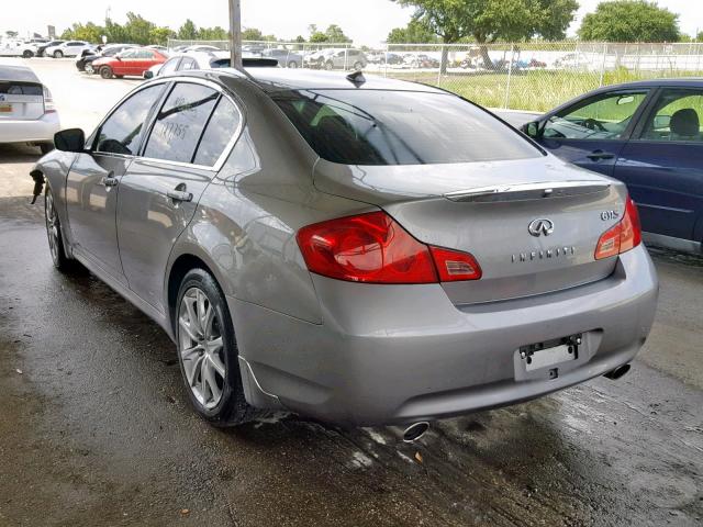 JNKCV61E79M300683 - 2009 INFINITI G37 BASE SILVER photo 3