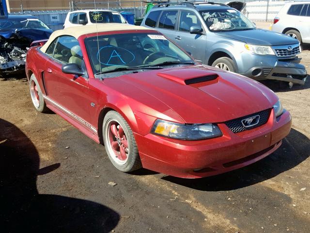 1FAFP45X43F382074 - 2003 FORD MUSTANG GT RED photo 1