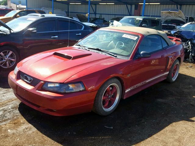 1FAFP45X43F382074 - 2003 FORD MUSTANG GT RED photo 2