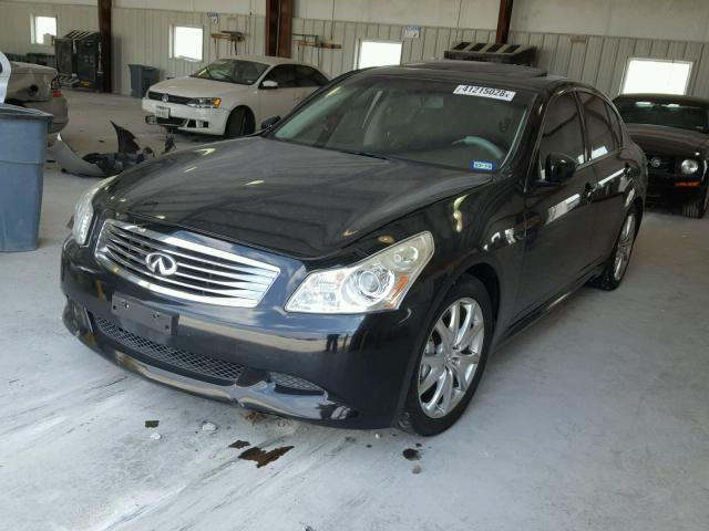 JNKCV61EX9M013726 - 2009 INFINITI G37 BASE BLACK photo 2