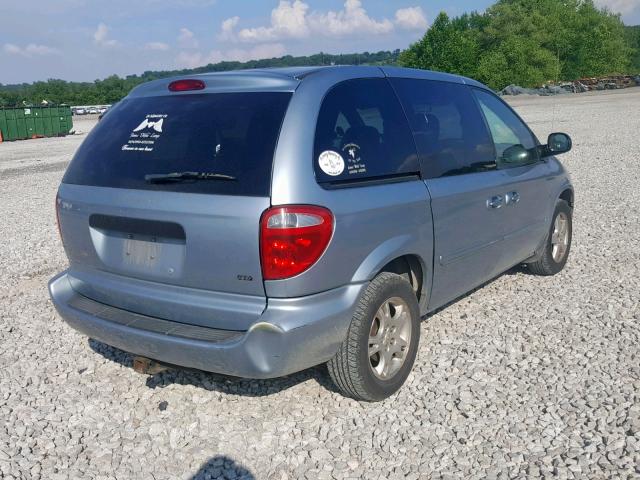 1D8GP25363B222450 - 2003 DODGE CARAVAN SE BLUE photo 4