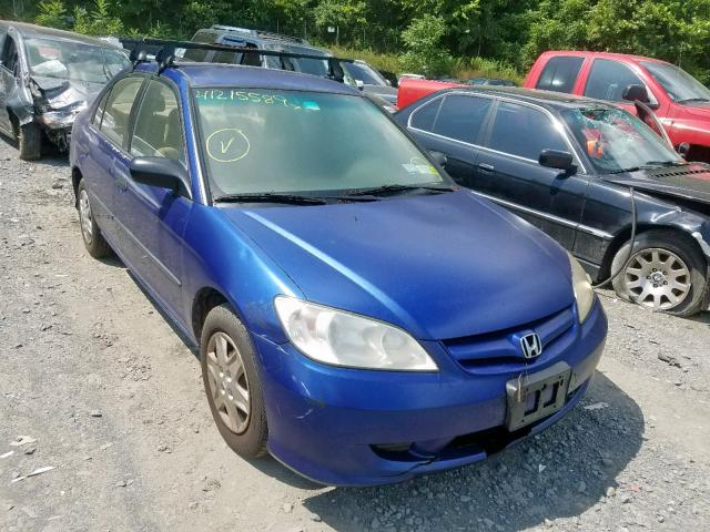 2HGES16354H606484 - 2004 HONDA CIVIC DX V BLUE photo 1