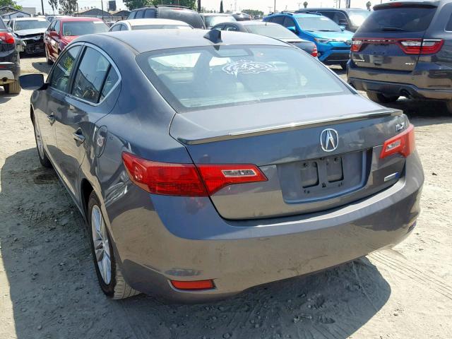 19VDE3F77DE300746 - 2013 ACURA ILX HYBRID GRAY photo 3