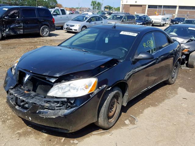 1G2ZF57B384243563 - 2008 PONTIAC G6 VALUE L BLACK photo 2