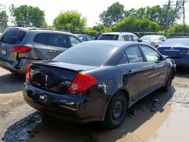 1G2ZF57B384243563 - 2008 PONTIAC G6 VALUE L BLACK photo 4