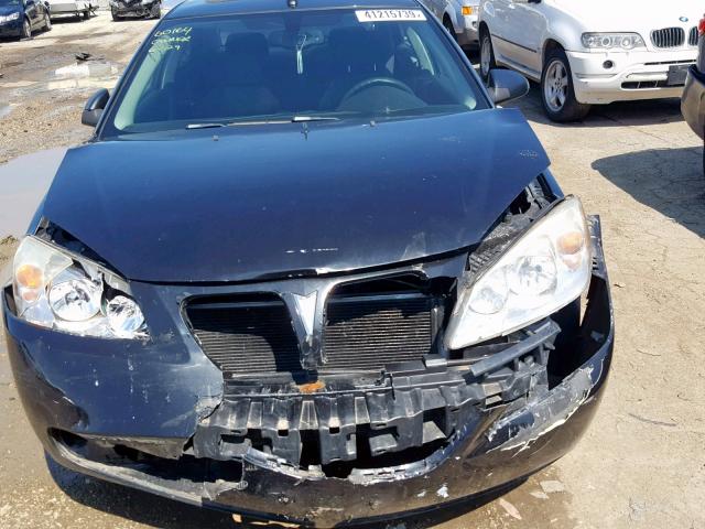 1G2ZF57B384243563 - 2008 PONTIAC G6 VALUE L BLACK photo 9