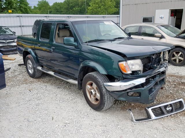 1N6ED27Y6YE372872 - 2000 NISSAN FRONTIER C GREEN photo 1