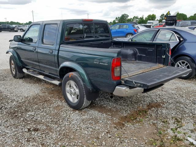 1N6ED27Y6YE372872 - 2000 NISSAN FRONTIER C GREEN photo 3