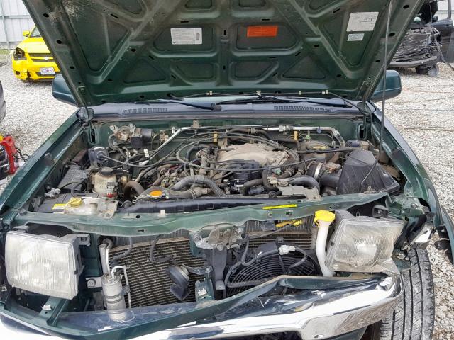 1N6ED27Y6YE372872 - 2000 NISSAN FRONTIER C GREEN photo 7