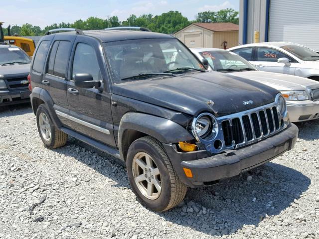 1J4GL58K66W219926 - 2006 JEEP LIBERTY LI BLACK photo 1