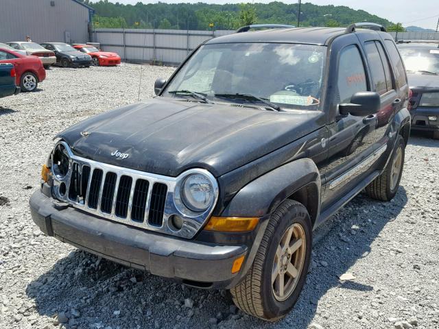 1J4GL58K66W219926 - 2006 JEEP LIBERTY LI BLACK photo 2