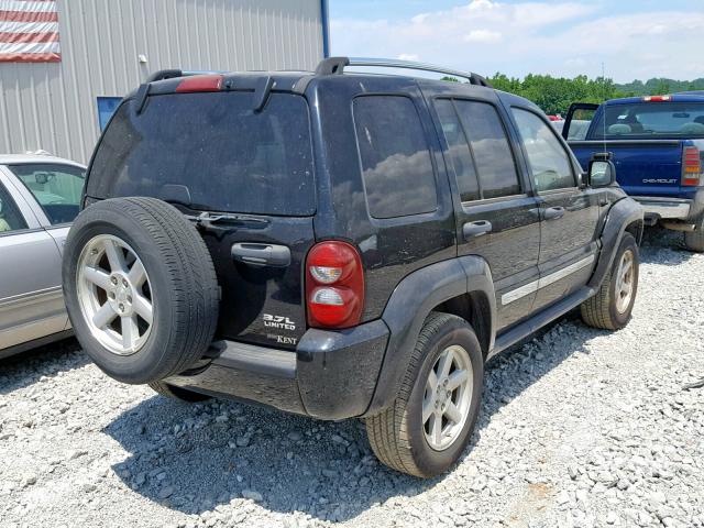 1J4GL58K66W219926 - 2006 JEEP LIBERTY LI BLACK photo 4