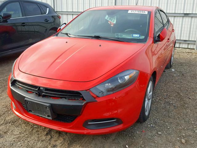 1C3CDFBB2GD616079 - 2016 DODGE DART SXT RED photo 2