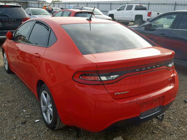 1C3CDFBB2GD616079 - 2016 DODGE DART SXT RED photo 3