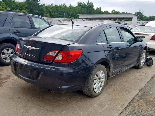 1C3LC46K27N610794 - 2007 CHRYSLER SEBRING BLACK photo 4