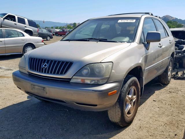 JT6GF10U9Y0047570 - 2000 LEXUS RX 300 GOLD photo 2