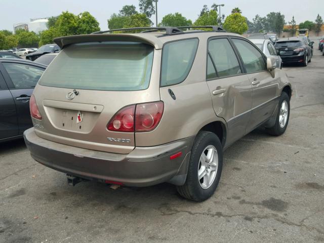 JT6HF10U9Y0097812 - 2000 LEXUS RX 300 GOLD photo 4