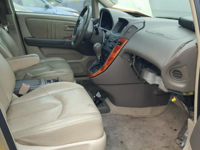 JT6HF10U9Y0097812 - 2000 LEXUS RX 300 GOLD photo 5