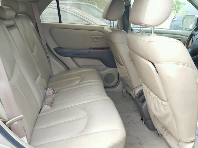 JT6HF10U9Y0097812 - 2000 LEXUS RX 300 GOLD photo 6