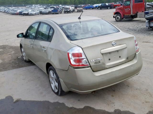 3N1AB61E68L653784 - 2008 NISSAN SENTRA 2.0 TAN photo 3