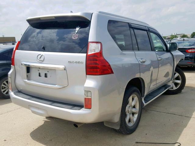 JTJBM7FX1B5018150 - 2011 LEXUS GX SILVER photo 4