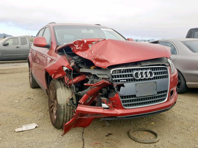 WA1AY74L67D060985 - 2007 AUDI Q7 3.6 QUA RED photo 1